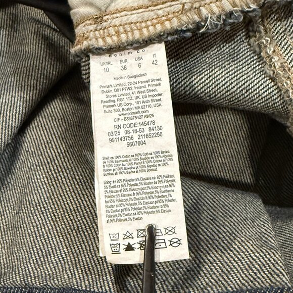 Y2K Style Micro Mini Dark Denim Skirt Shorts Skort Pockets Pleats Womens Size 6 - Picture 8 of 10